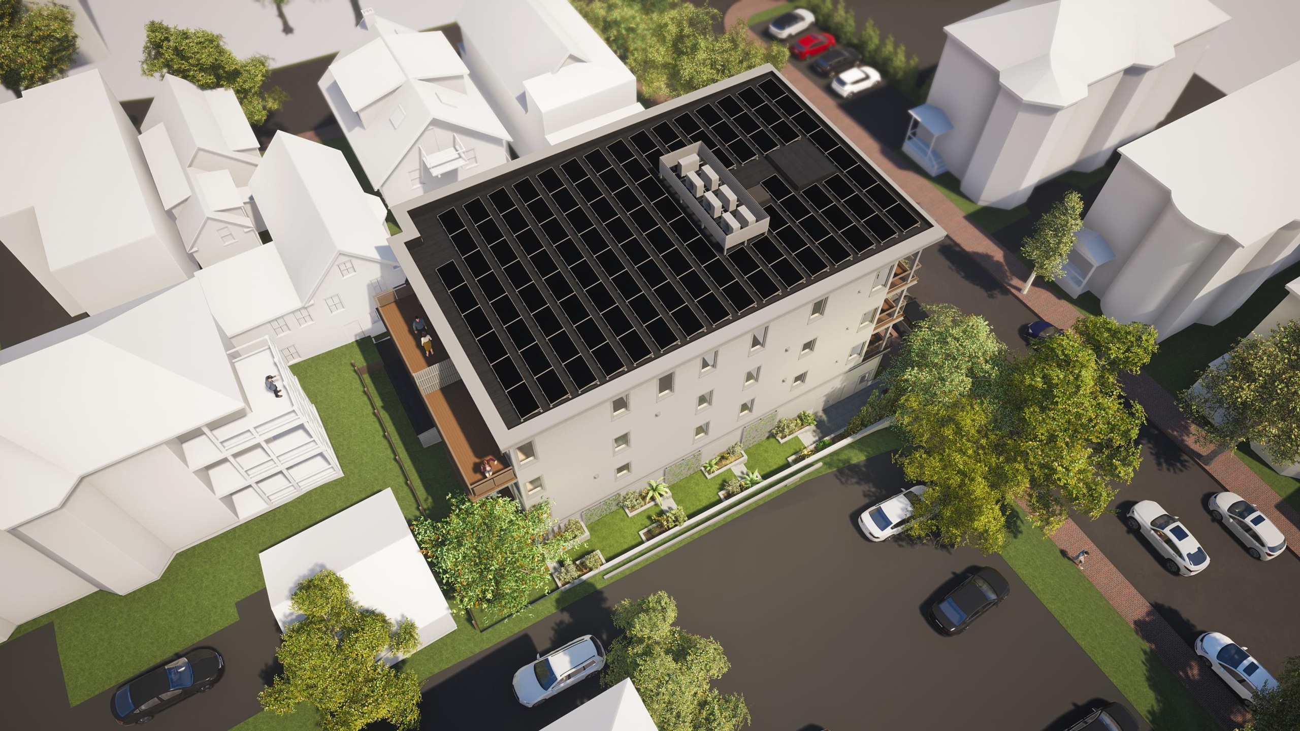 居民拥有的公寓屋顶太阳能'农场'