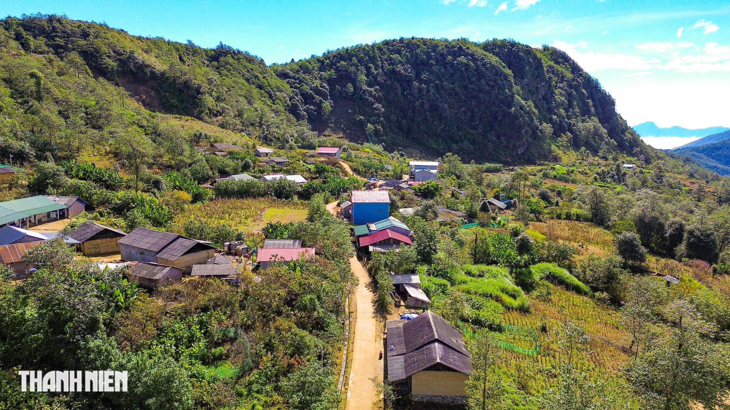 在越南最高的村庄观赏云海