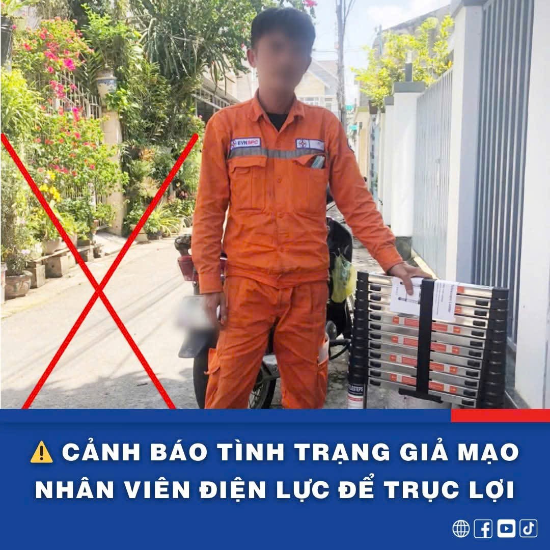 冒充电力员工骗取22.5亿越南盾