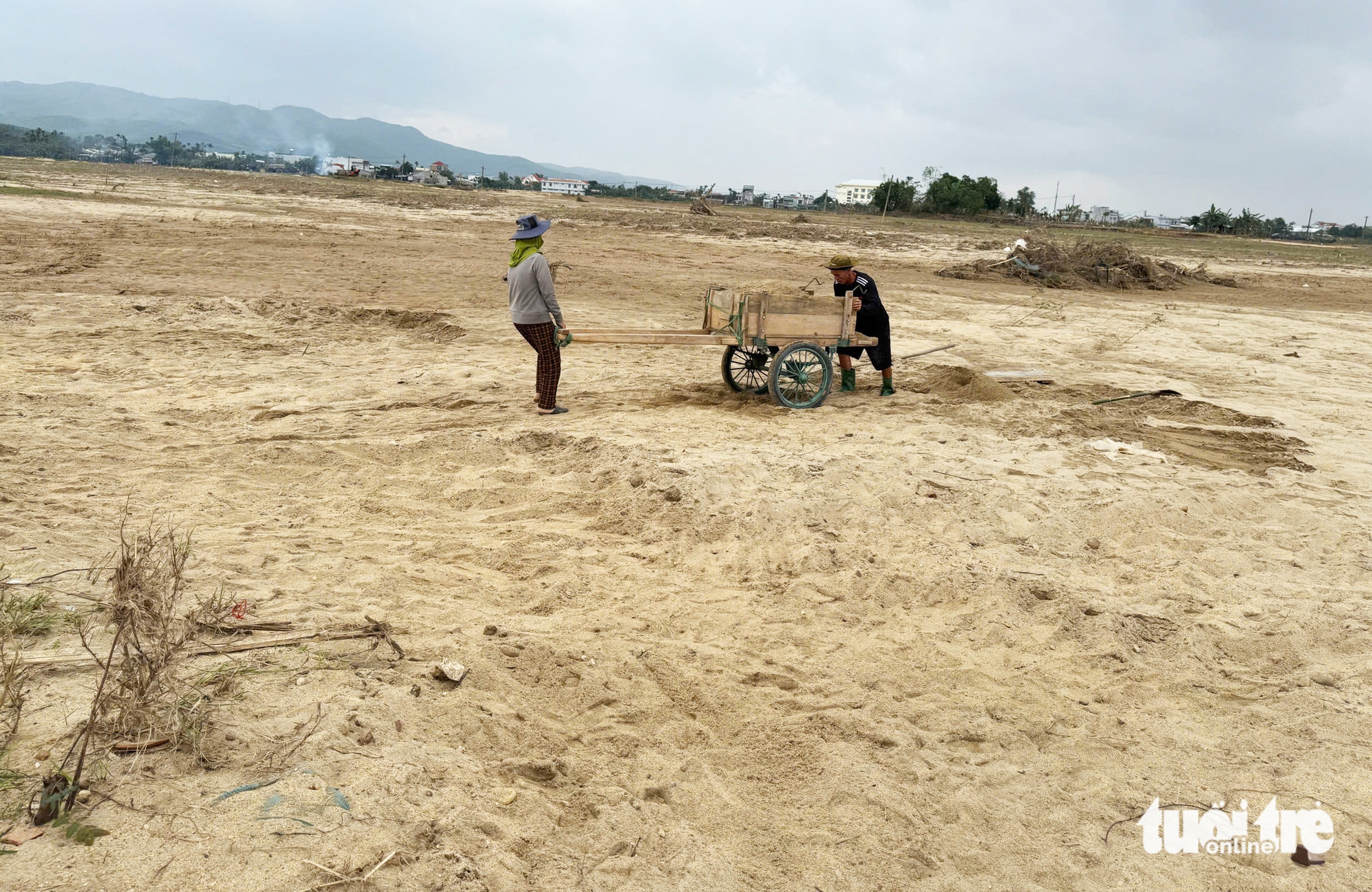 武嘉河沿岸农作物土地被洪水淤积1-1.5米，大禄洪水中心农民'哽咽哭泣'