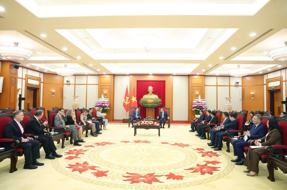 总书记苏林会见美国大使：越美关系是国际关系中的典范