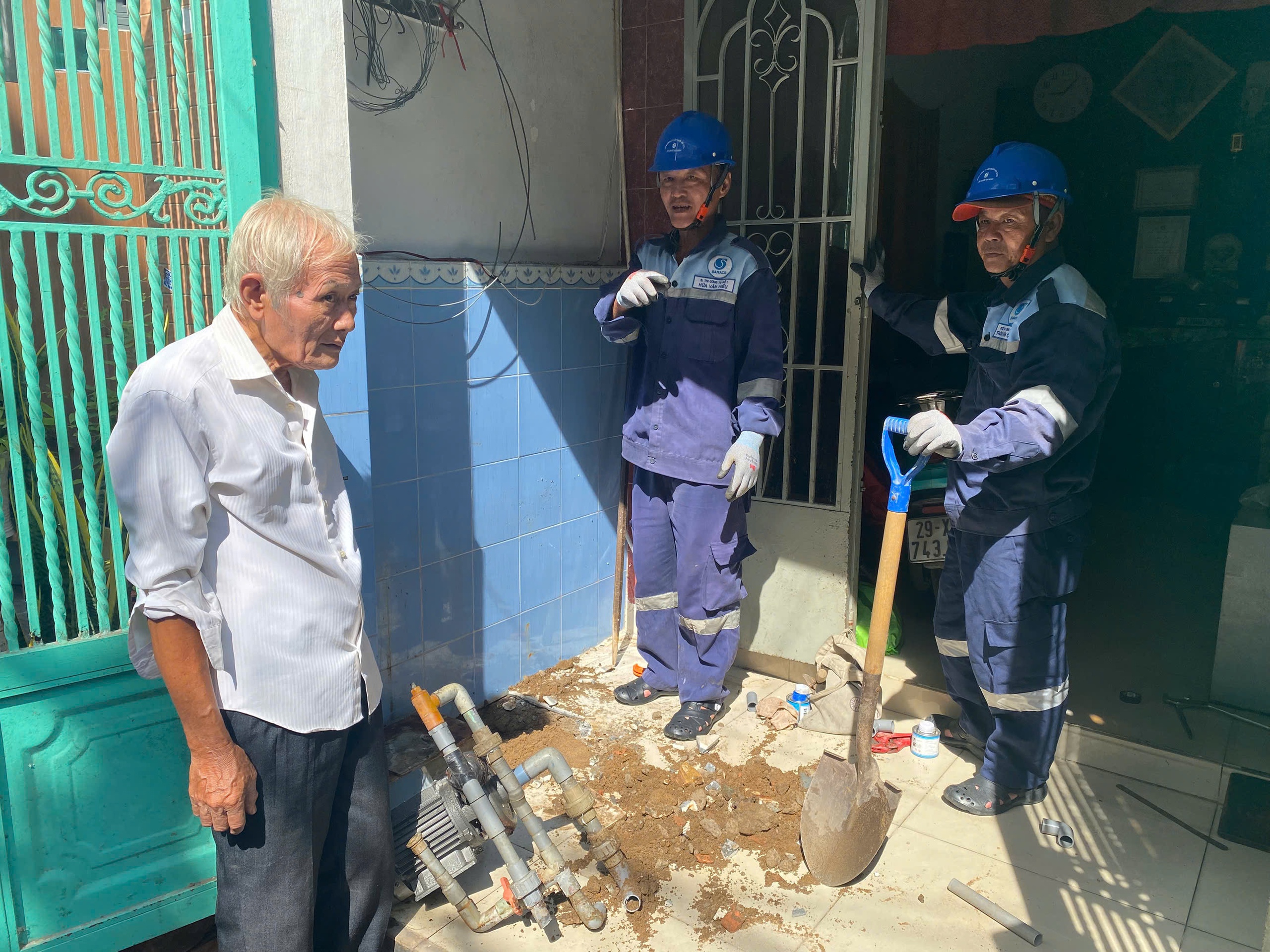 Sawaco支持胡志明市居民封堵钻井，10年沉降44厘米