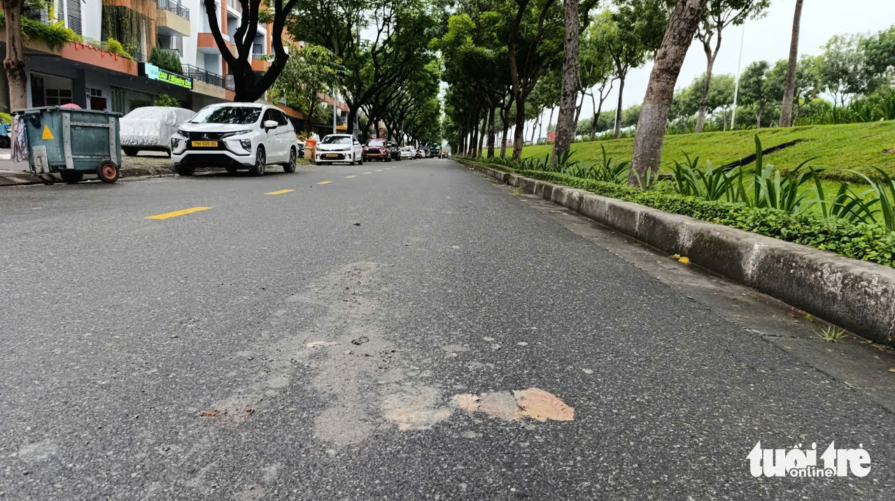 数十吨自卸车无视禁行标志，岘港多条街道泥泞不堪