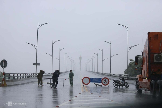 禁止通过Cửa Hội桥以应对Kajiki台风