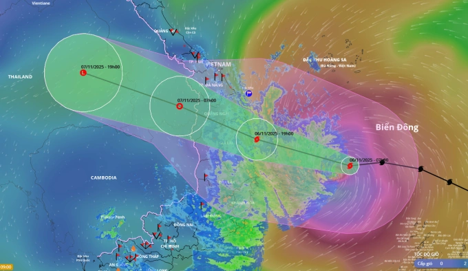 台风Kalmaegi从今天下午起影响岘港-得乐内陆