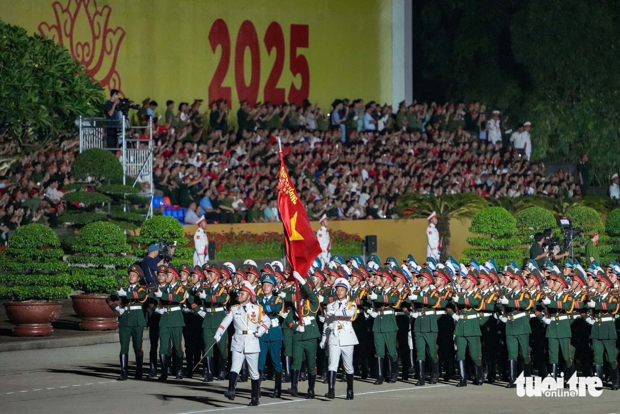 今晚20点巴亭广场举行第二次阅兵游行总合练
