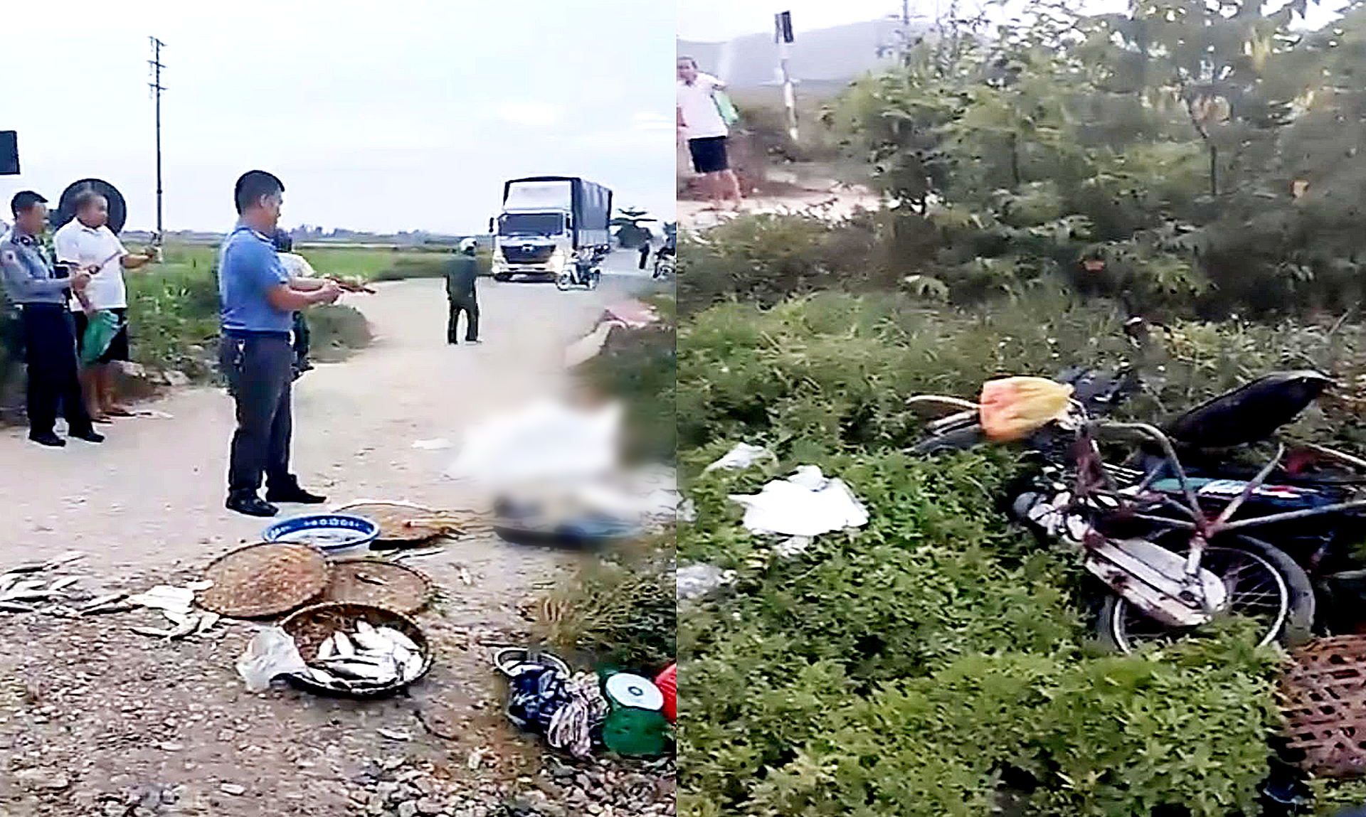 一名妇女穿越铁路，被火车撞击身亡