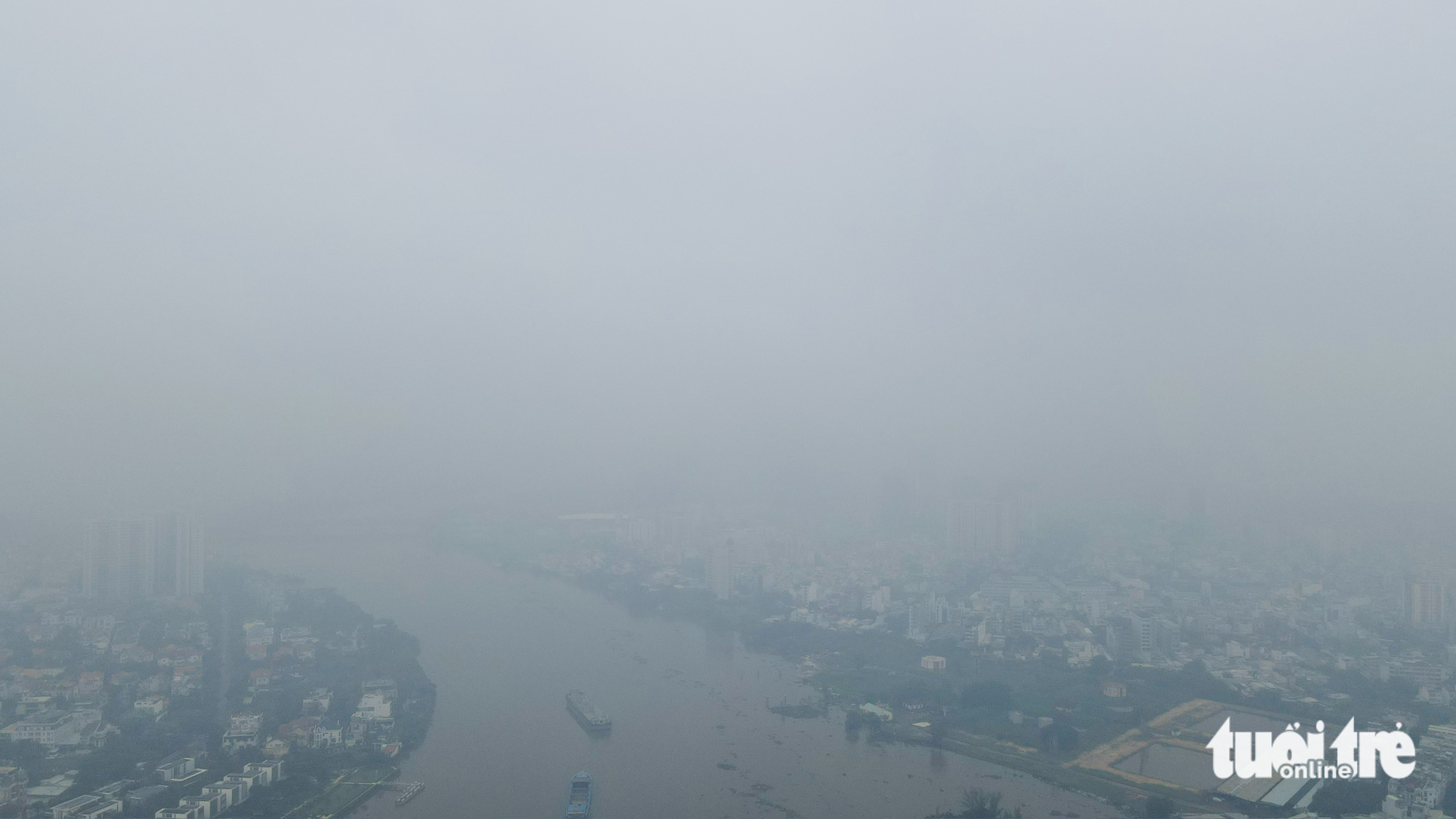 今天早上胡志明市雾气弥漫