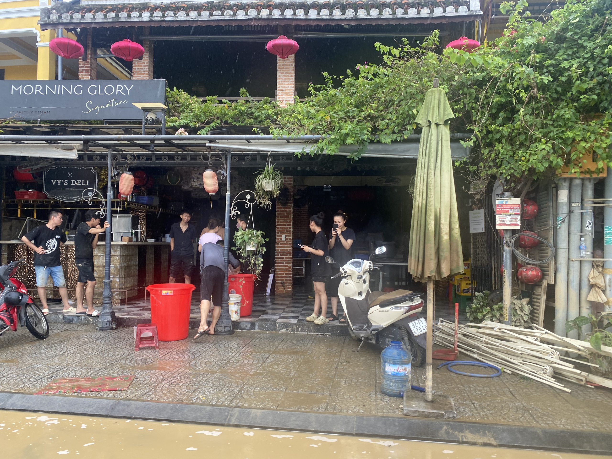 昨天还泥泞不堪，今天会安古镇已亮灯迎客