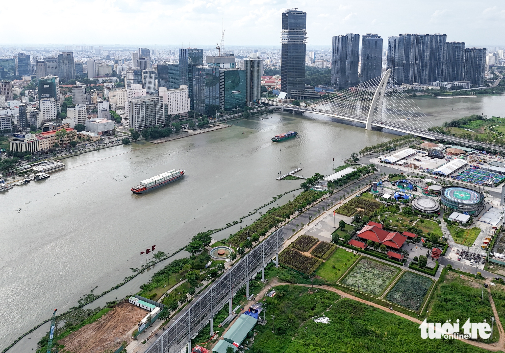 西贡河畔守添更加绚丽，新增河边创意中心