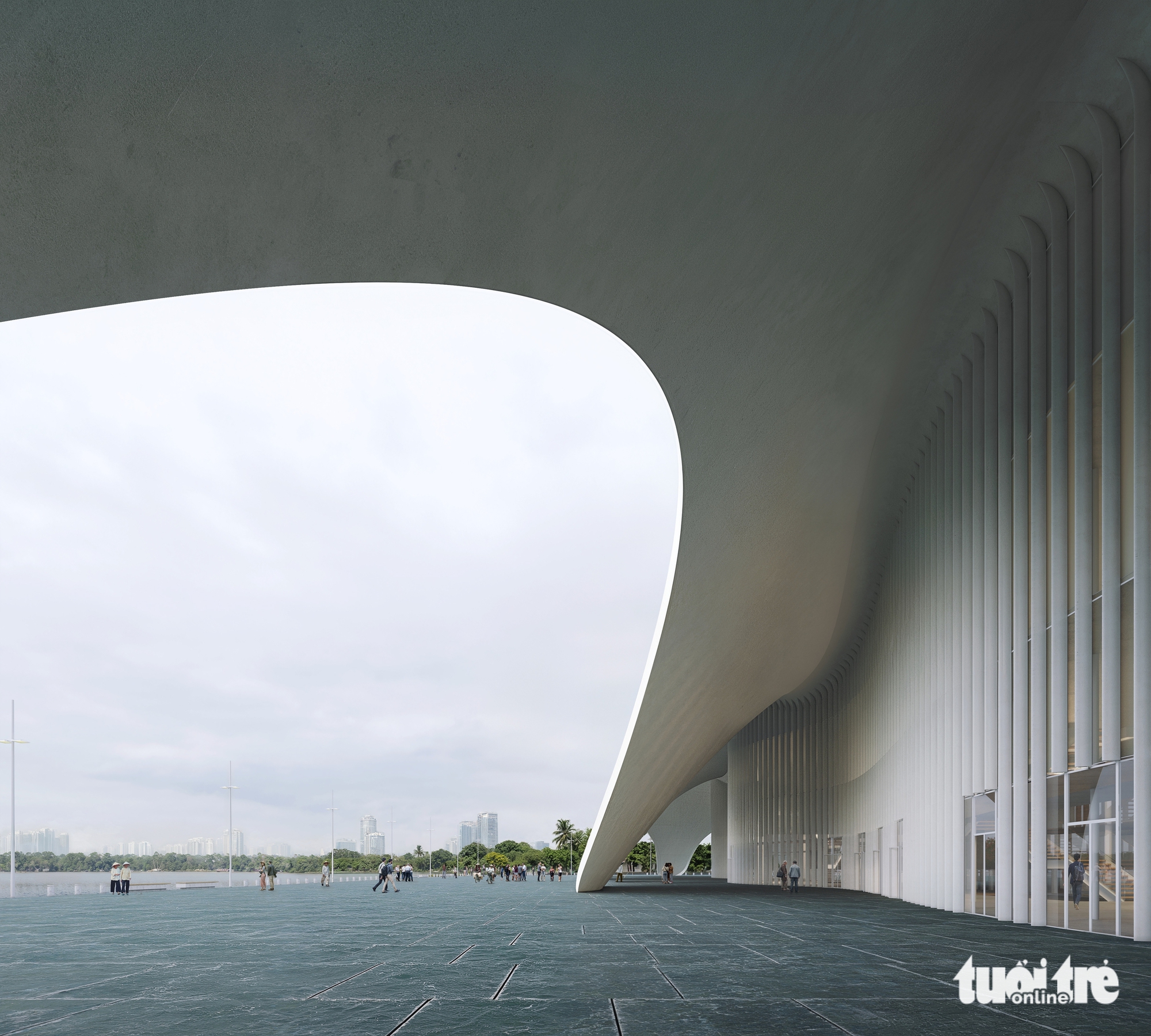 河内在西湖边开工建设歌剧院
