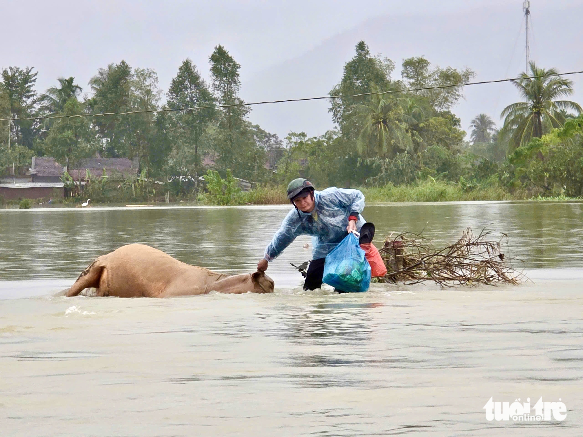 在屋顶上精疲力尽，缺少食物，看到军队的橡皮艇到来，民众激动落泪
