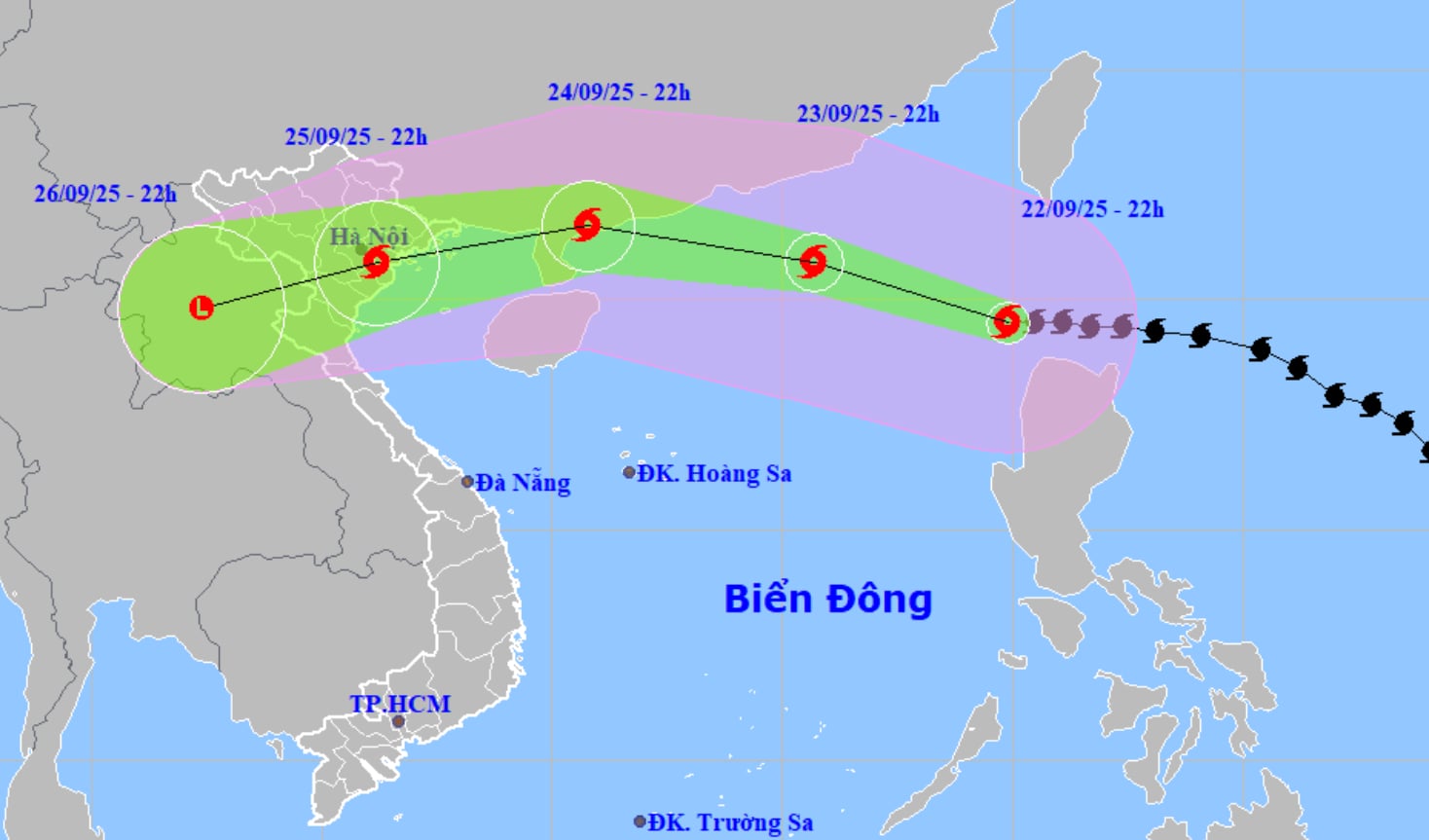 超级台风拉加萨已进入南海，预计对越南产生影响